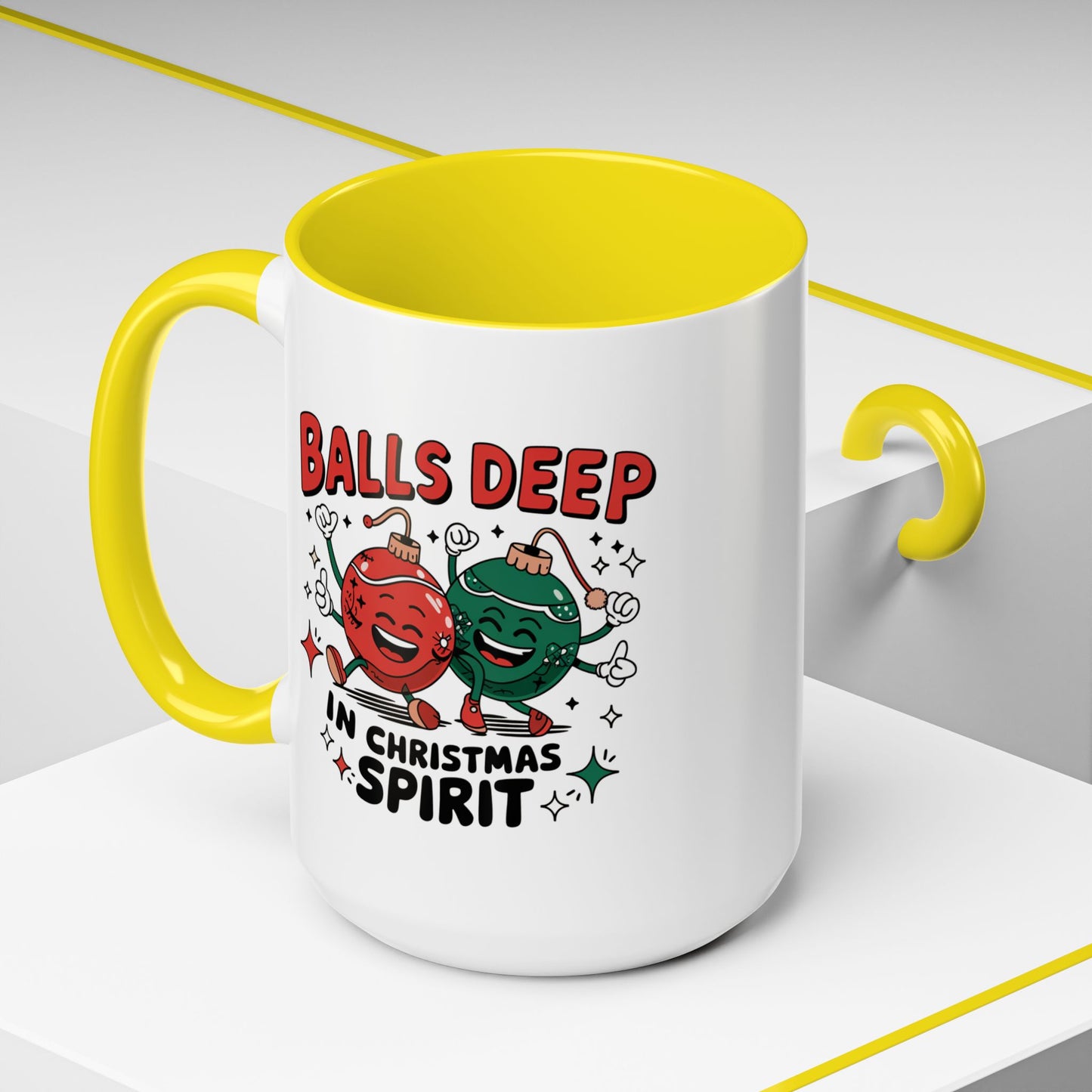 Adult Mug - Balls Deep in Christmas Spirit