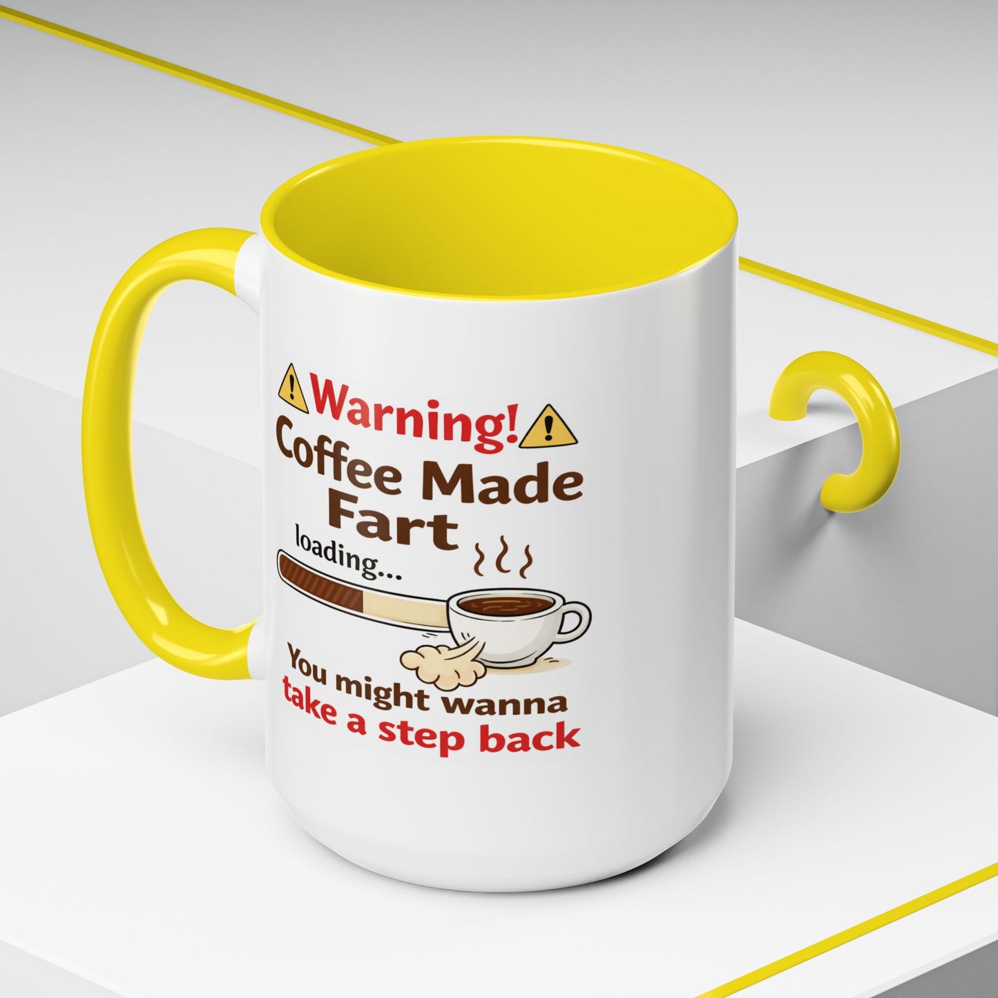 Humor Mug - Warning Coffee Made Fart