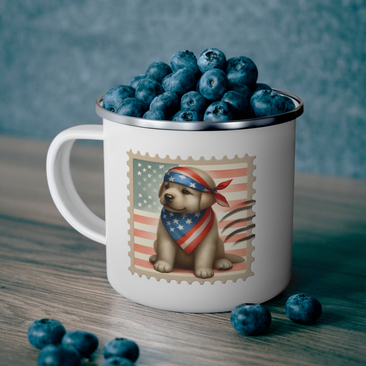 4th of July Mug - American Dog Stamp