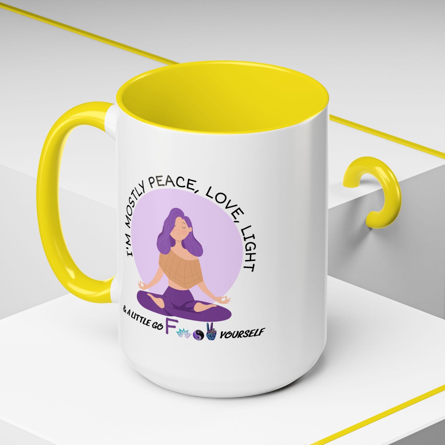 Adult Mug - I'm Mostly Peace, Love, Light