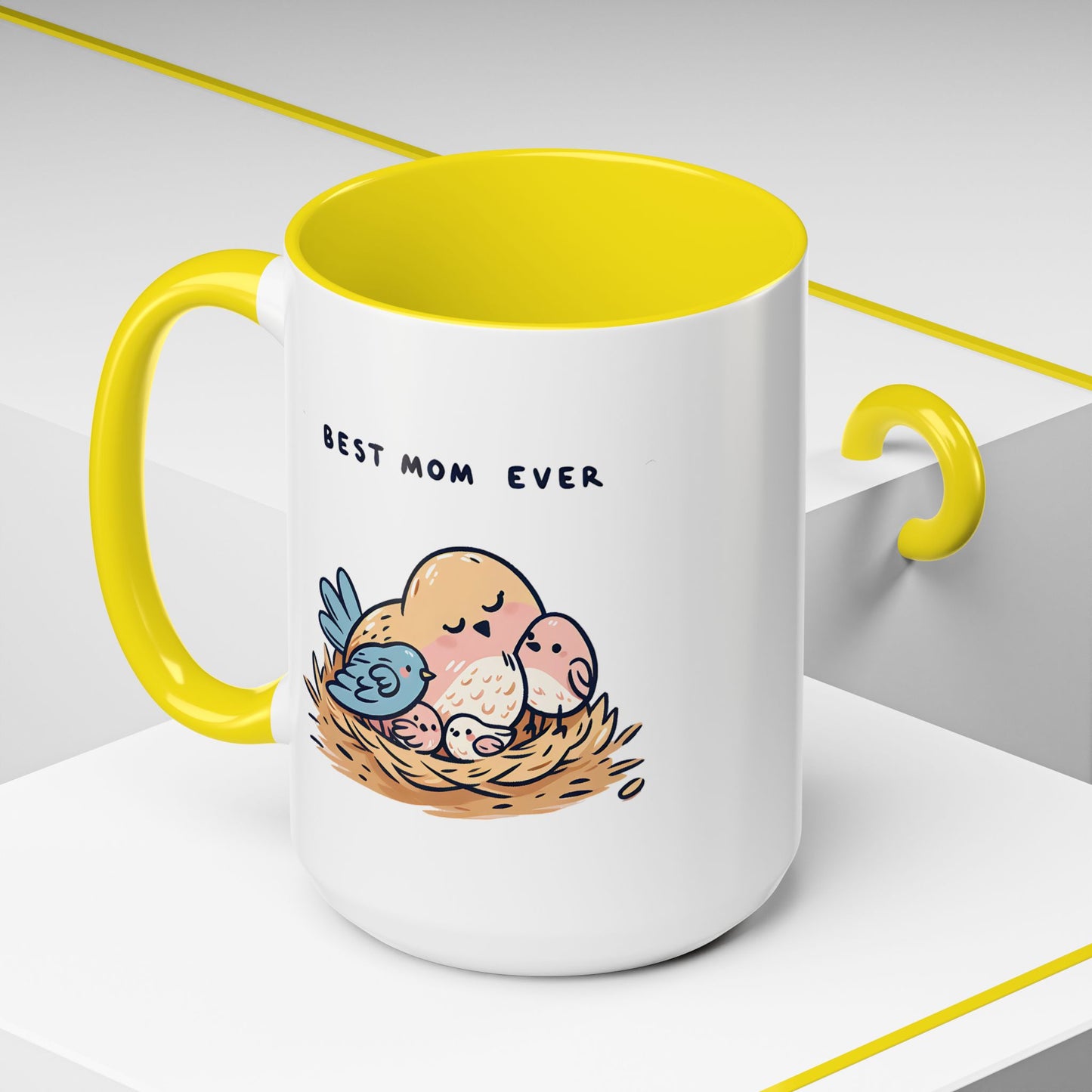 Mother's Day Mug - Best Mom Ever Birds