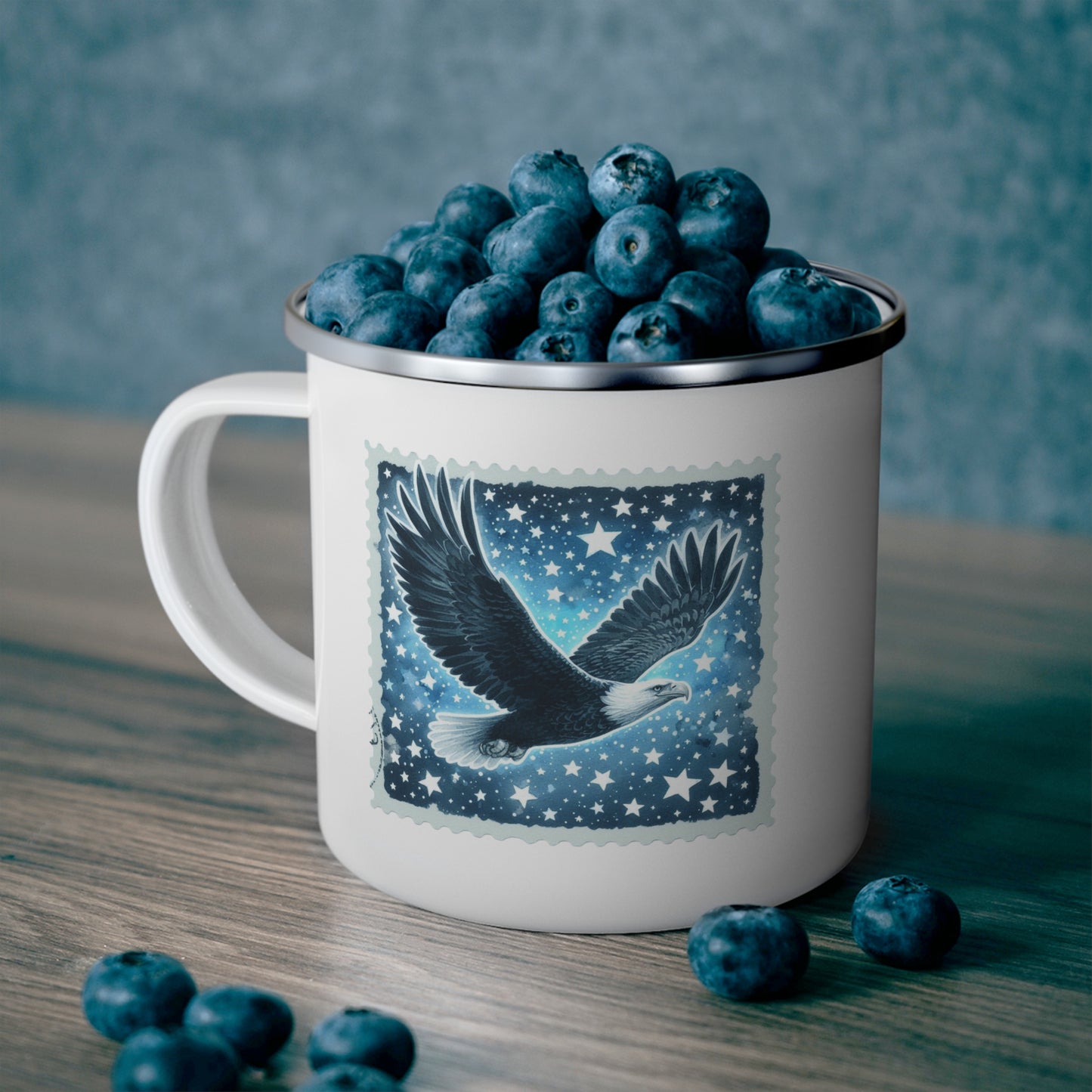 4th of July Mug - Eagle Stars Stamp