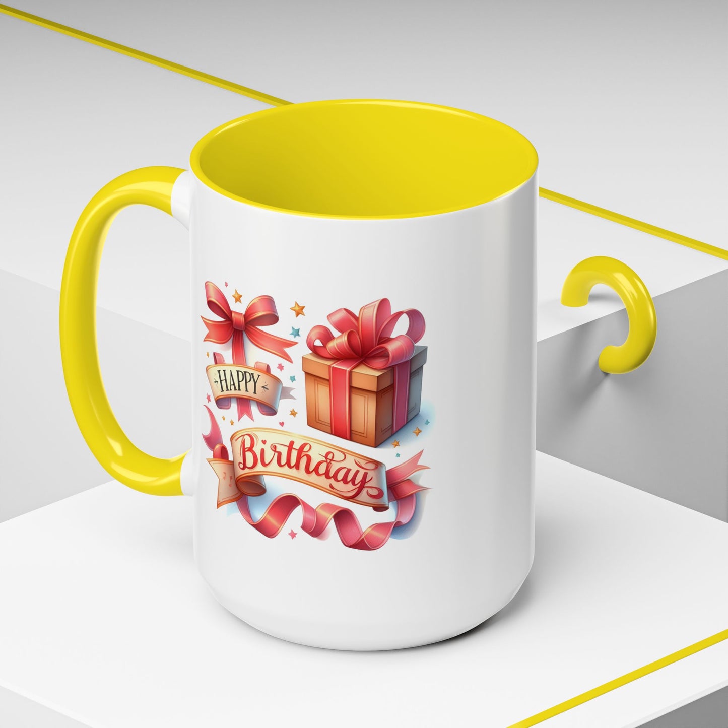 Birthday Mug - Present Ribbon