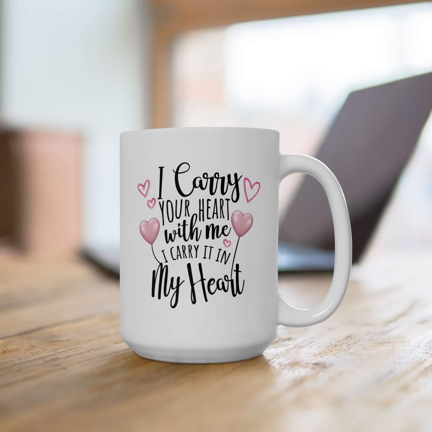 Anniversary Mug - I Carry Your Heart With Me I Carry It In My Heart