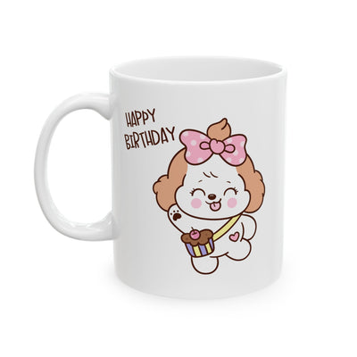 Birthday Mug - Happy Birthday Cute Dog