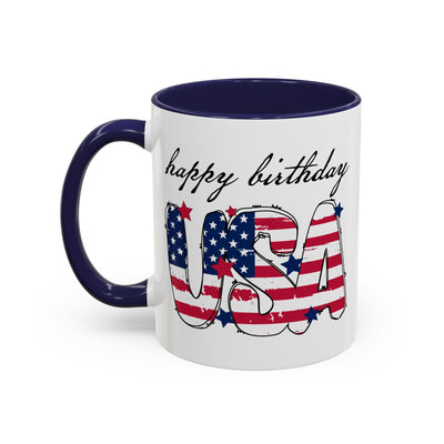 4th of July Mug - Happy Birthday USA