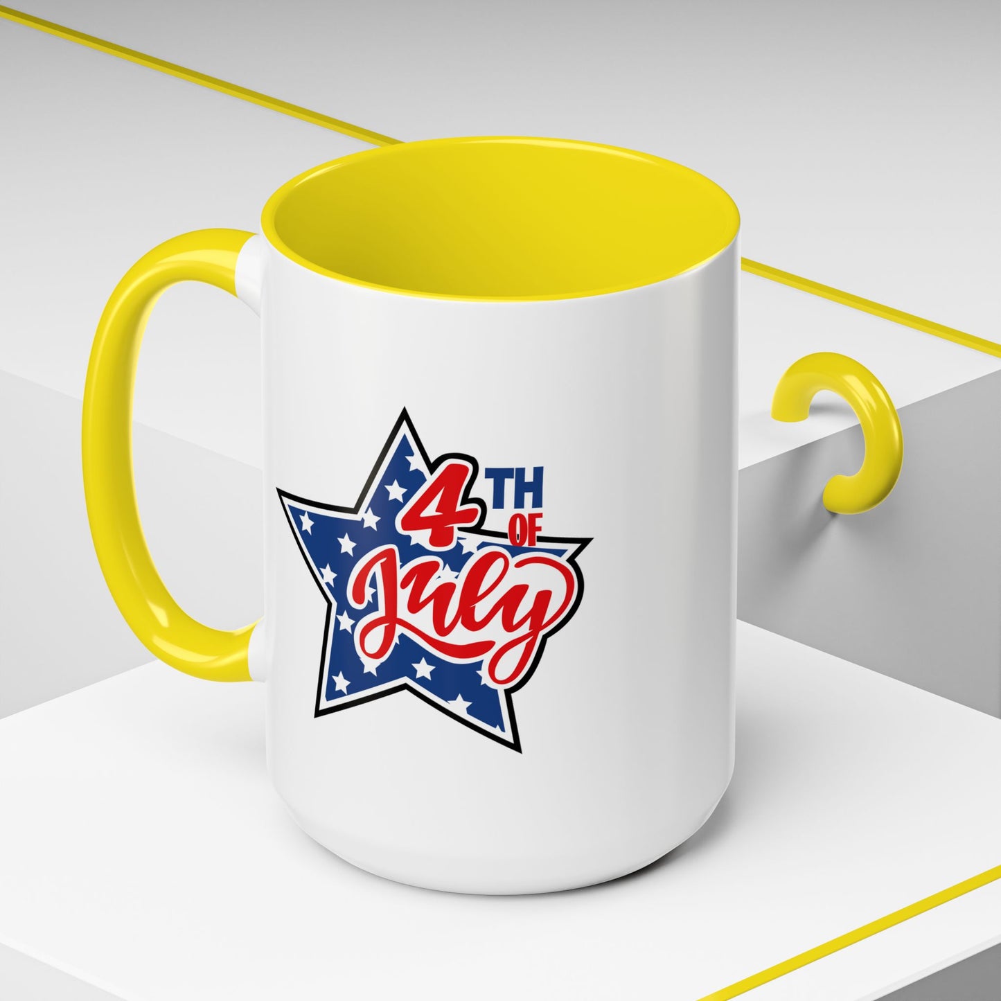 4th of July Mug - 4th of July Star Flag