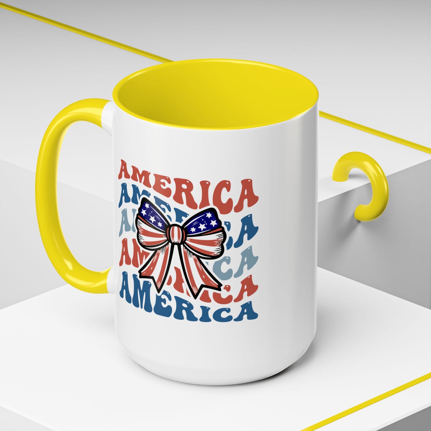 4th of July Mug - America Bow