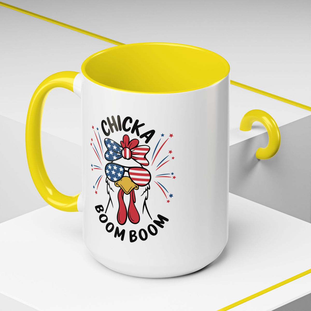 4th of July Mug - Chicka Boom Boom Patriotic