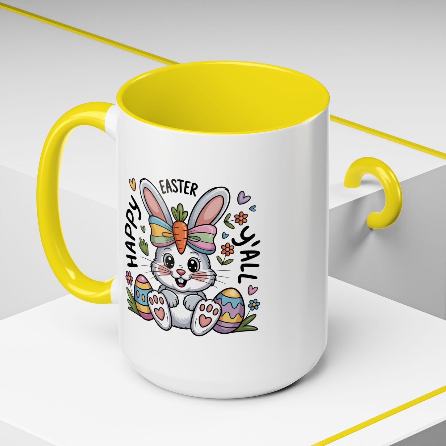 Easter Mug - Happy Easter Y'all Bunny