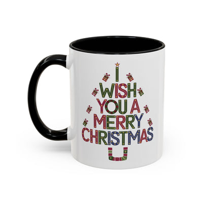 Christmas Mug - I Wish You a Merry Christmas Present Treee