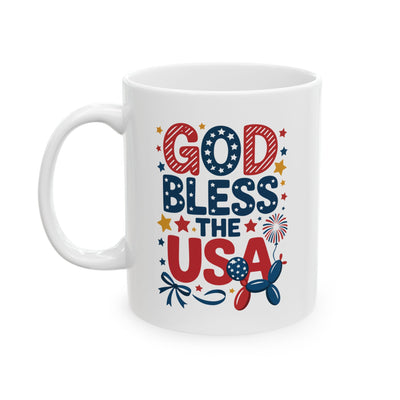 Religious Mug - God Bless The USA Sign