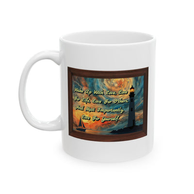 Motivation Mug - Wake Up With Love