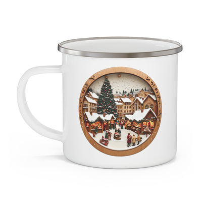 Christmas Mug - Christmas Village Plaque