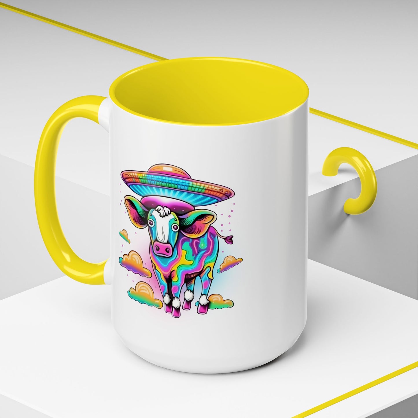 Alien Mug - Multicoloured Cow