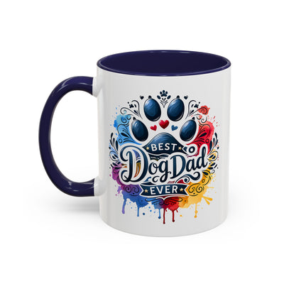 Animal Mug - Best Dog Dad Ever Paw
