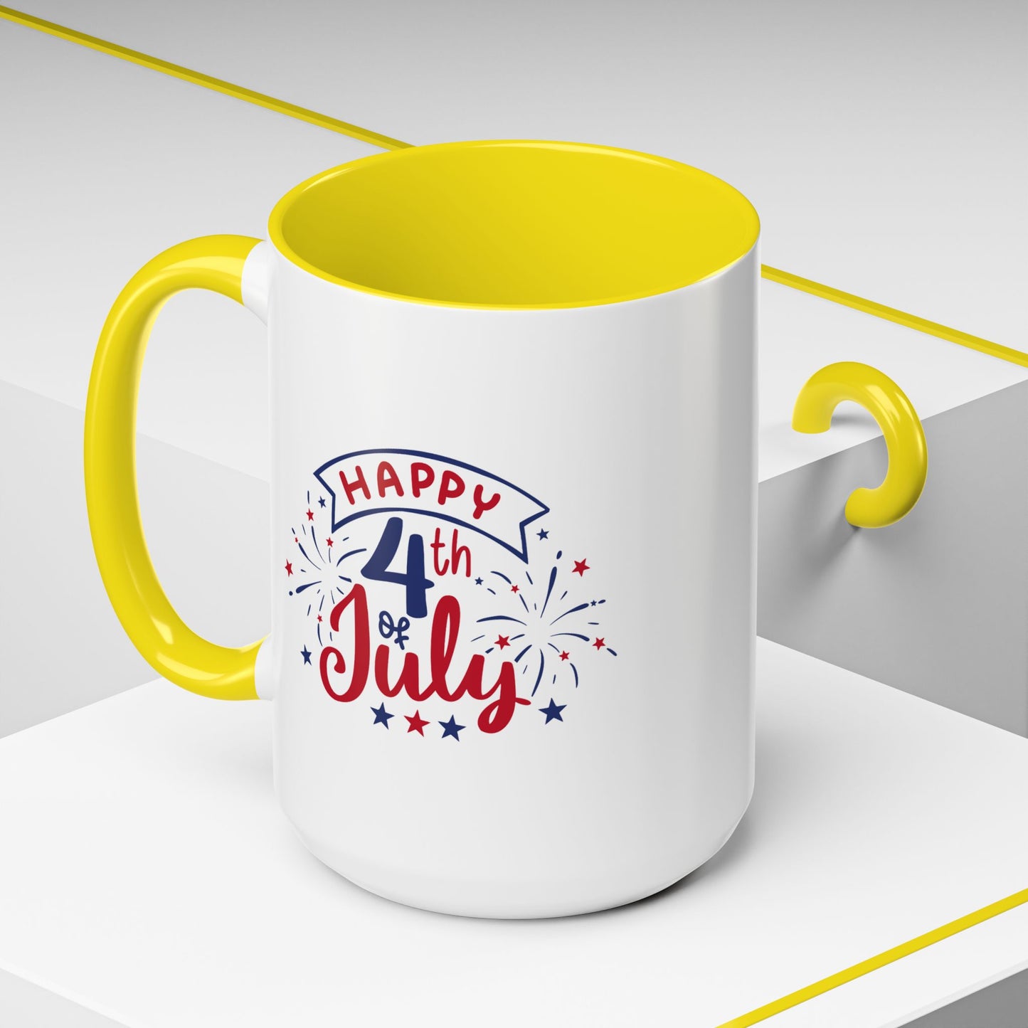 4th of July Mug - Happy 4th of July Fireworks