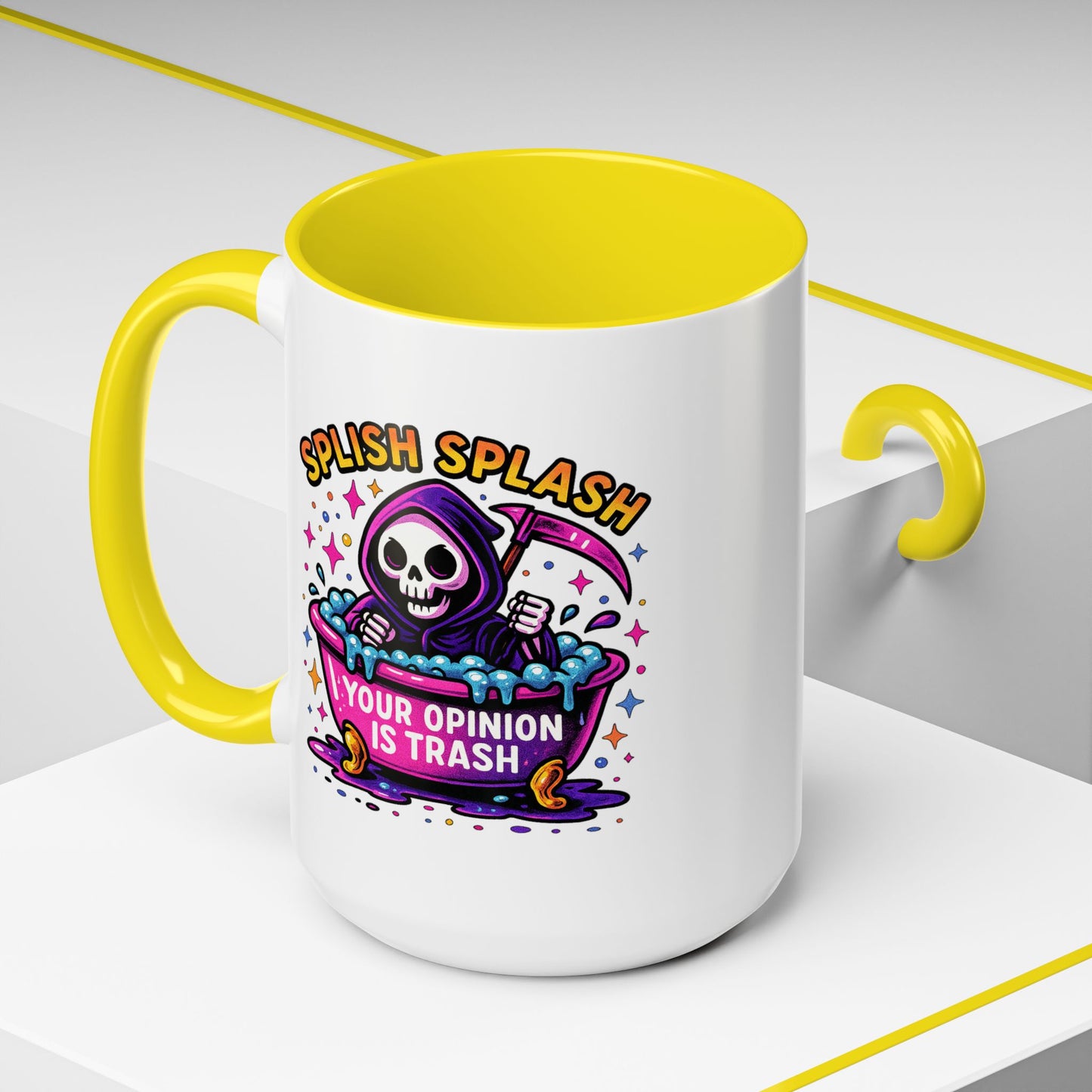 Humor Mug - Splish Splash Your Opinion is Trash