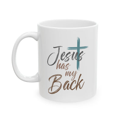Religious Mug - Jesus Has My Back