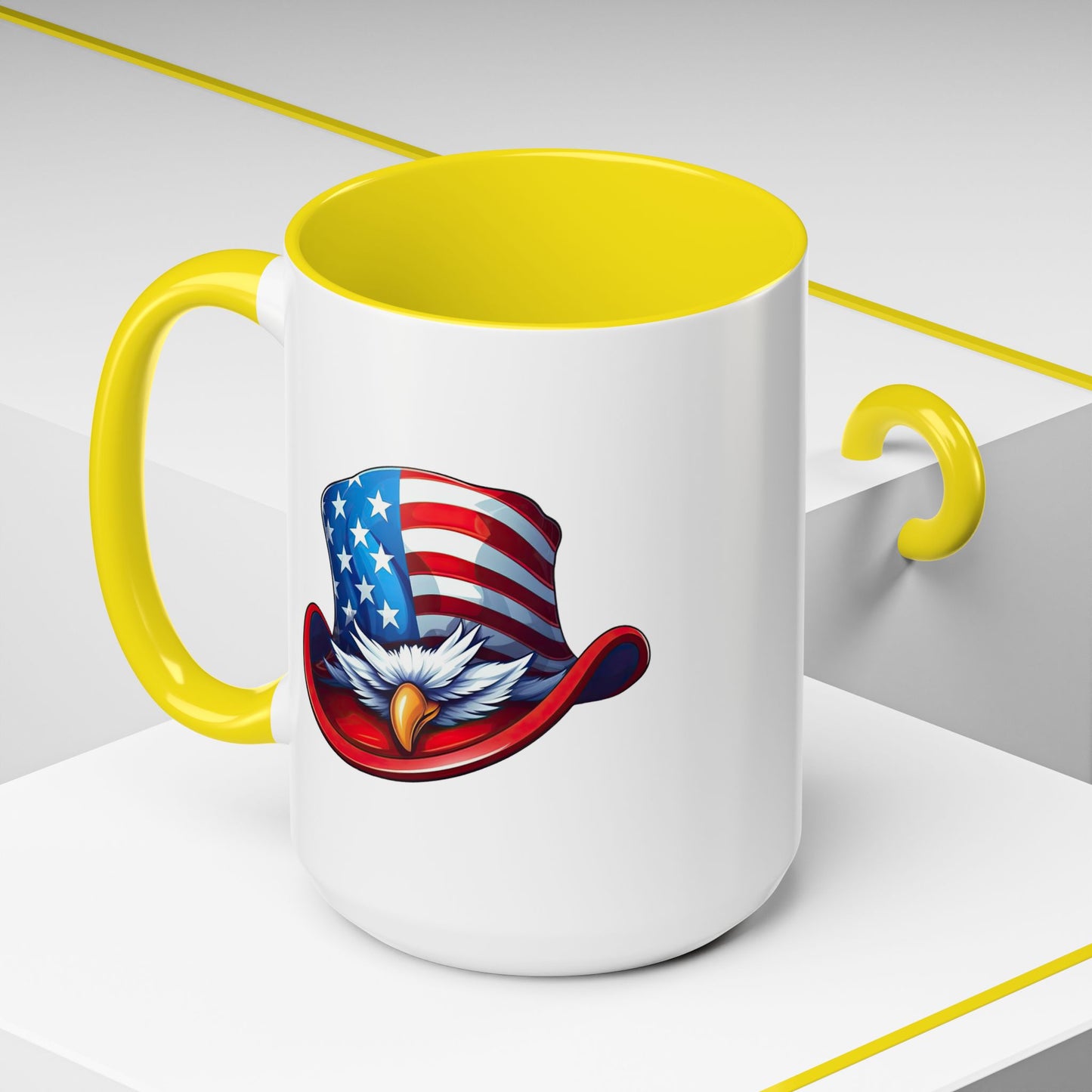 4th of July Mug - Bald Eagle American Hat