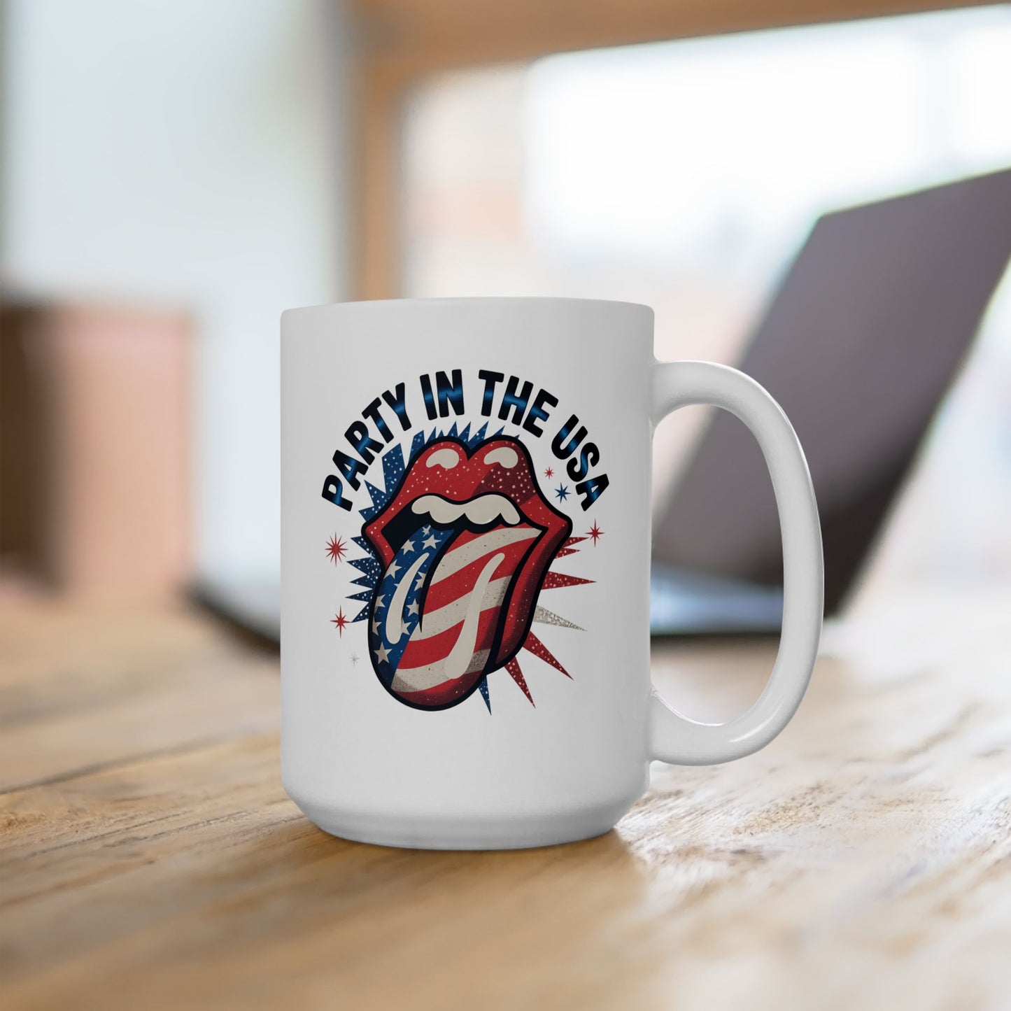 4th of July Mug - Party in the USA Tongue