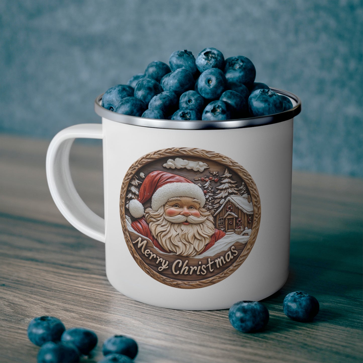 Christmas Mug - Merry Christmas Santa Plaque