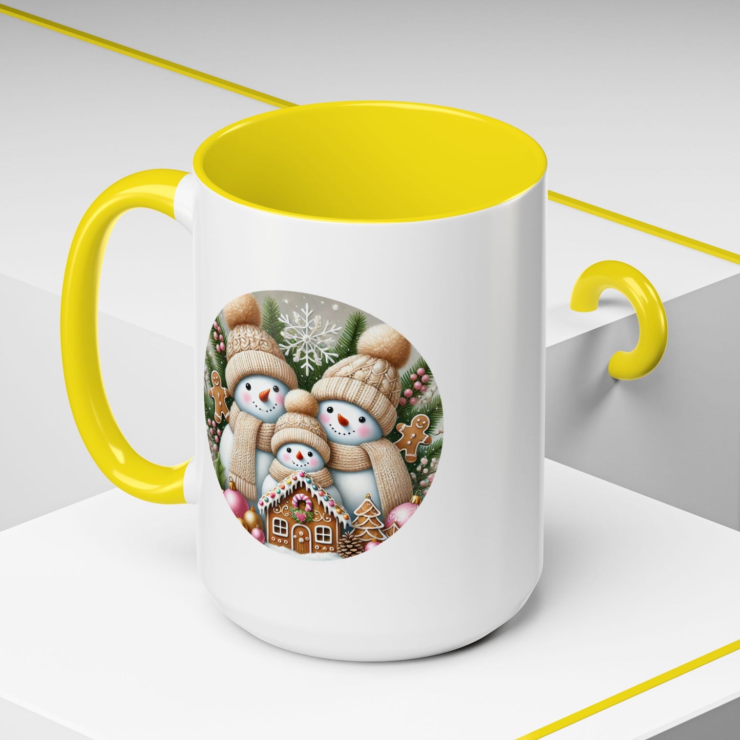 Christmas Mug - Gingerbread Snowman Family