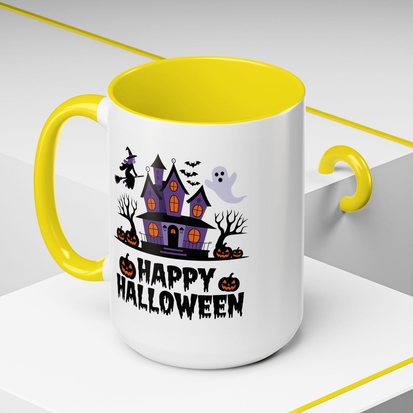 Halloween Mug - Happy Halloween Purple House