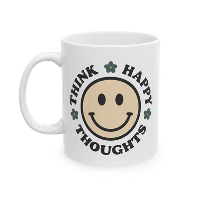 Wellness Mug - Think Happy Thoughts Smiley Face