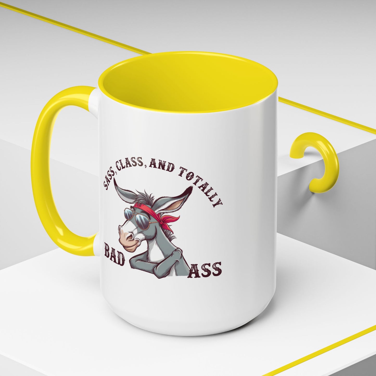 Humor Mug - Sass, Class, And Totally Bad Ass Male