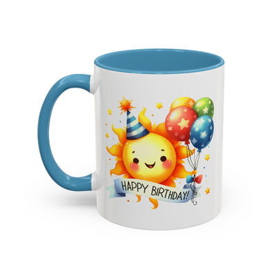 Birthday Mug - Happy Birthday Sun & Balloons