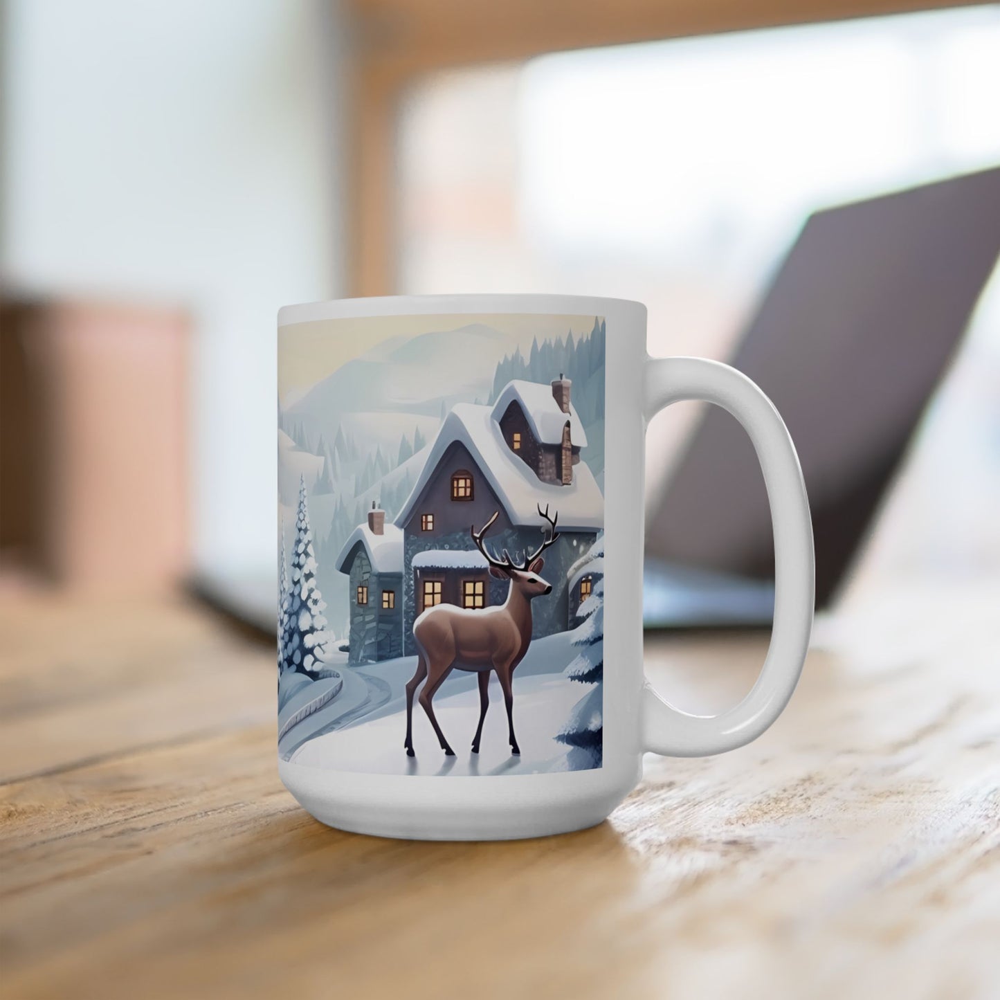 Christmas Mug - Snowy Landscape Wrap