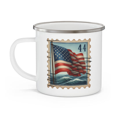4th of July Mug - American Flag Stamp