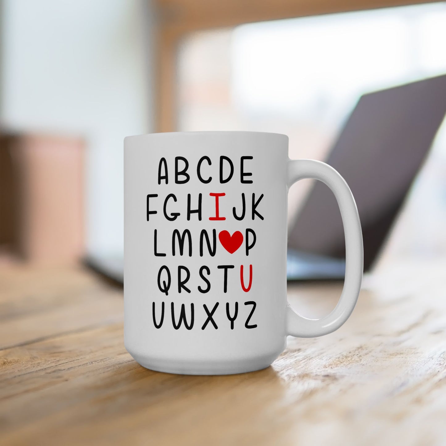 Anniversary Mug - I Love You Alphabet