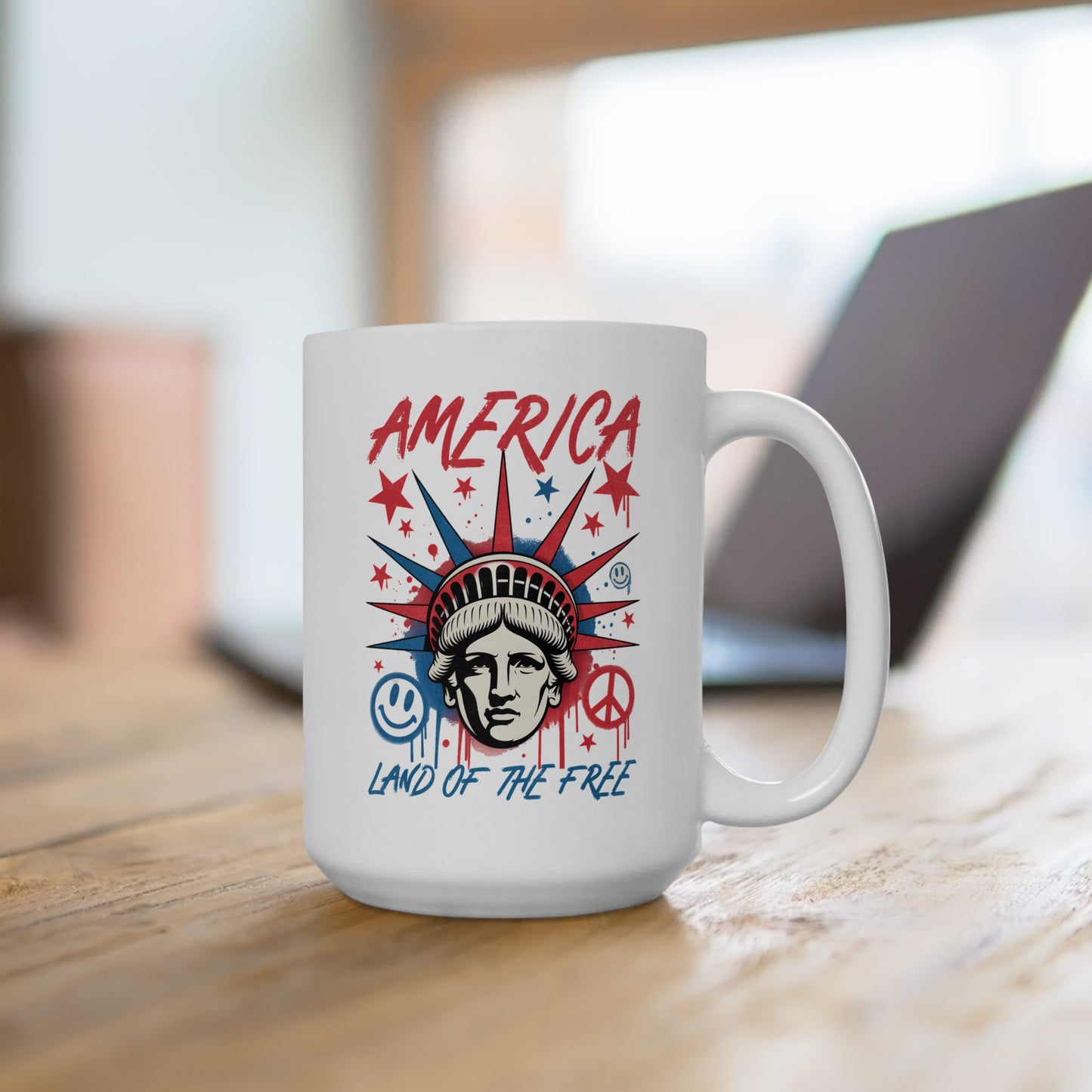 4th of July Mug - America Lady Liberty