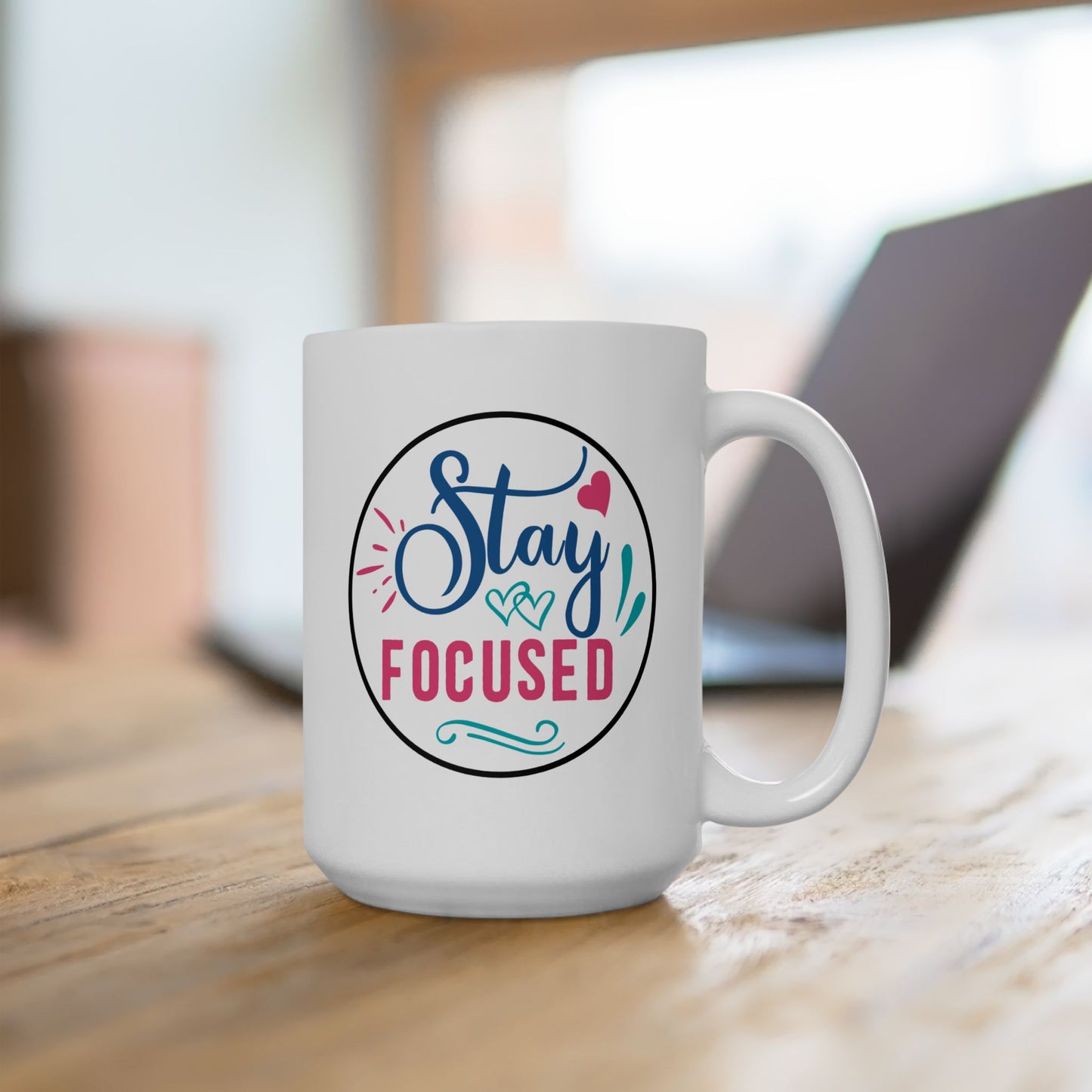 Motivation Mug - Stay Focused Circle