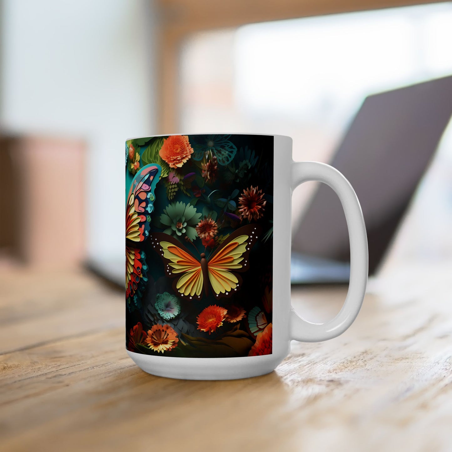 Artistic Mug - Colorful Butterflies 4