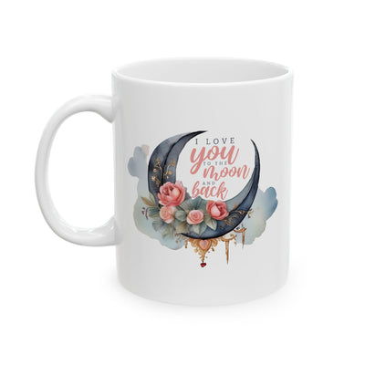 Valentine's Day Mug - I Love You Moon Graphic