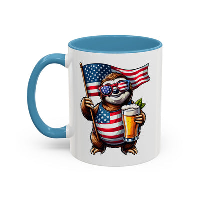 4th of July Mug - Merica Sloth