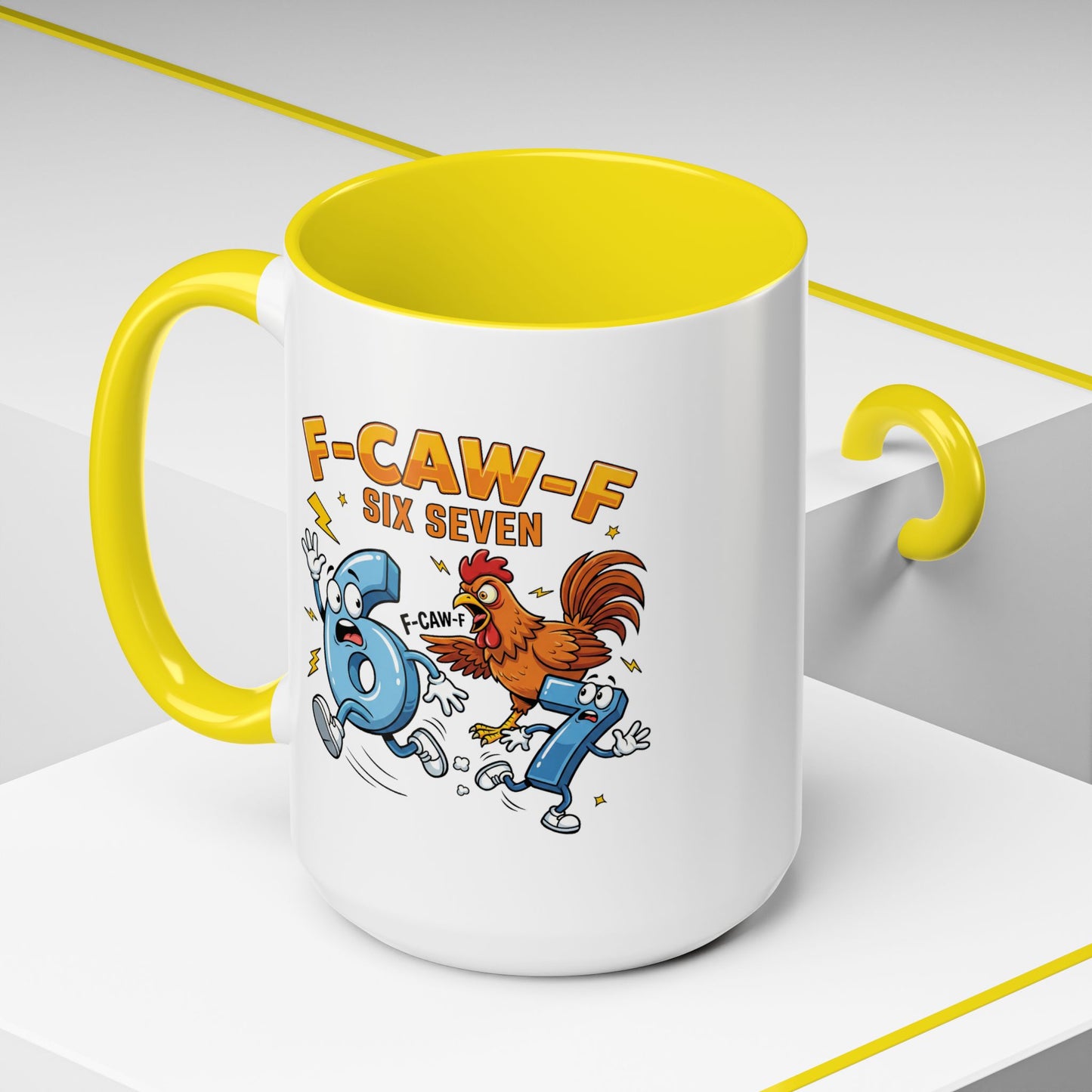 Humor Mug - F-CAW-F Six Seven
