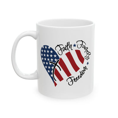 Religious Mug - Faith Family Freedom