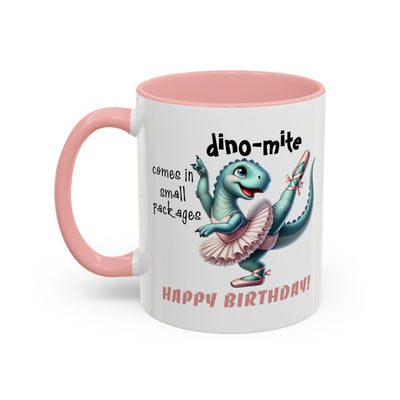 Birthday Mug - Dino-mite (Girl)