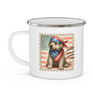 4th of July Mug - American Dog Stamp
