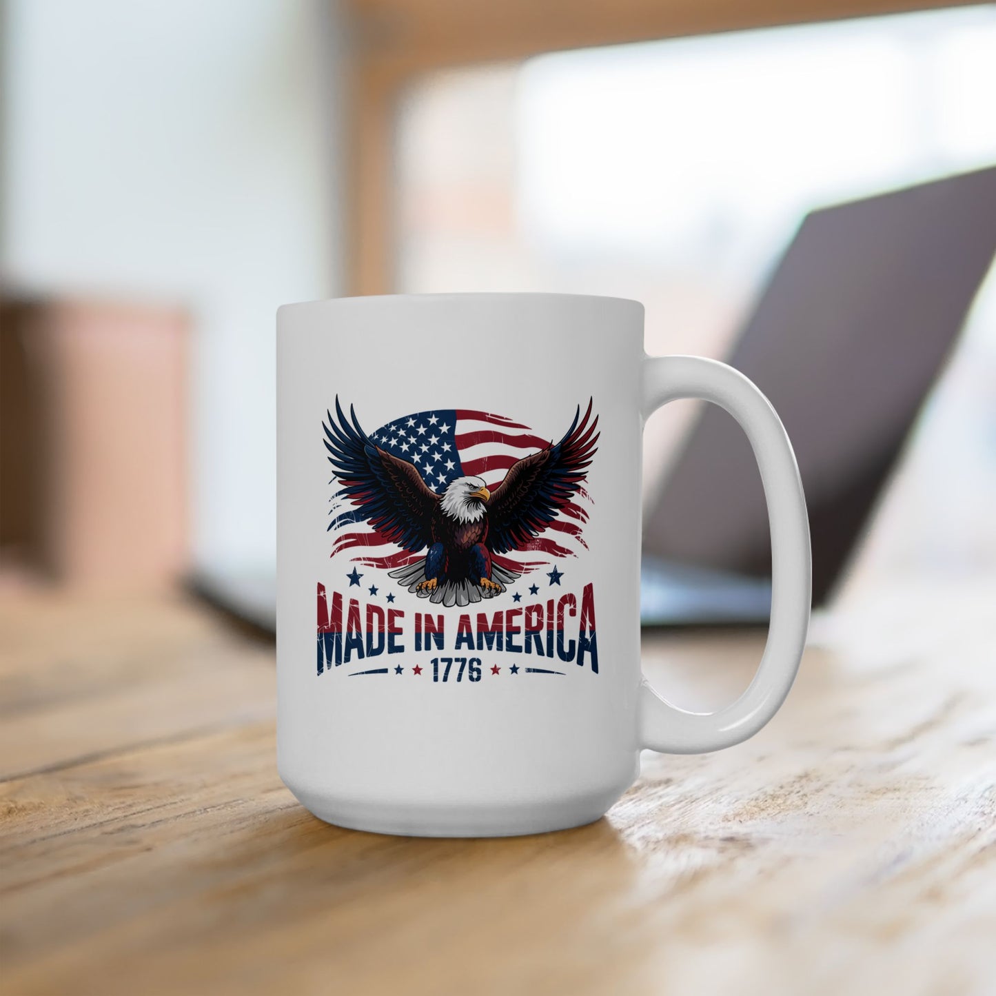 4th of July Mug - Made in America Eagle