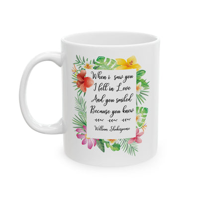 Anniversary Mug - When I Saw You I Fell In Love