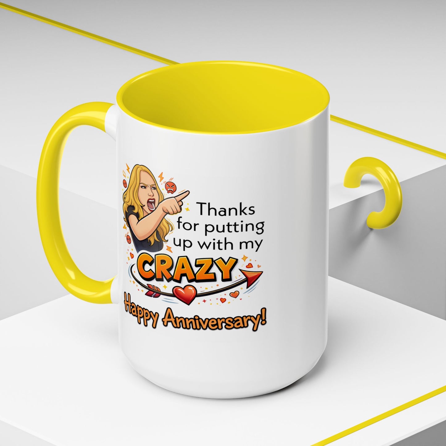 Anniversary Mug - Thanks For Putting Up