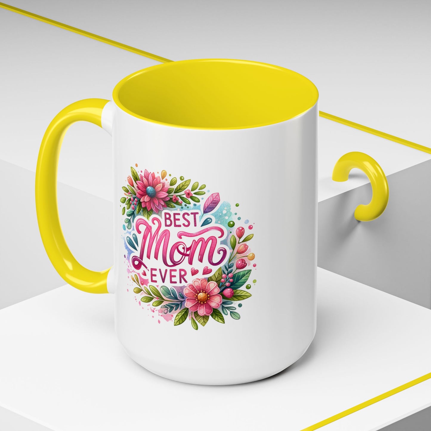 Mother's Day Mug - Best Mom Ever Floral
