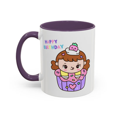 Birthday Mug - Cute Girl Cupcake