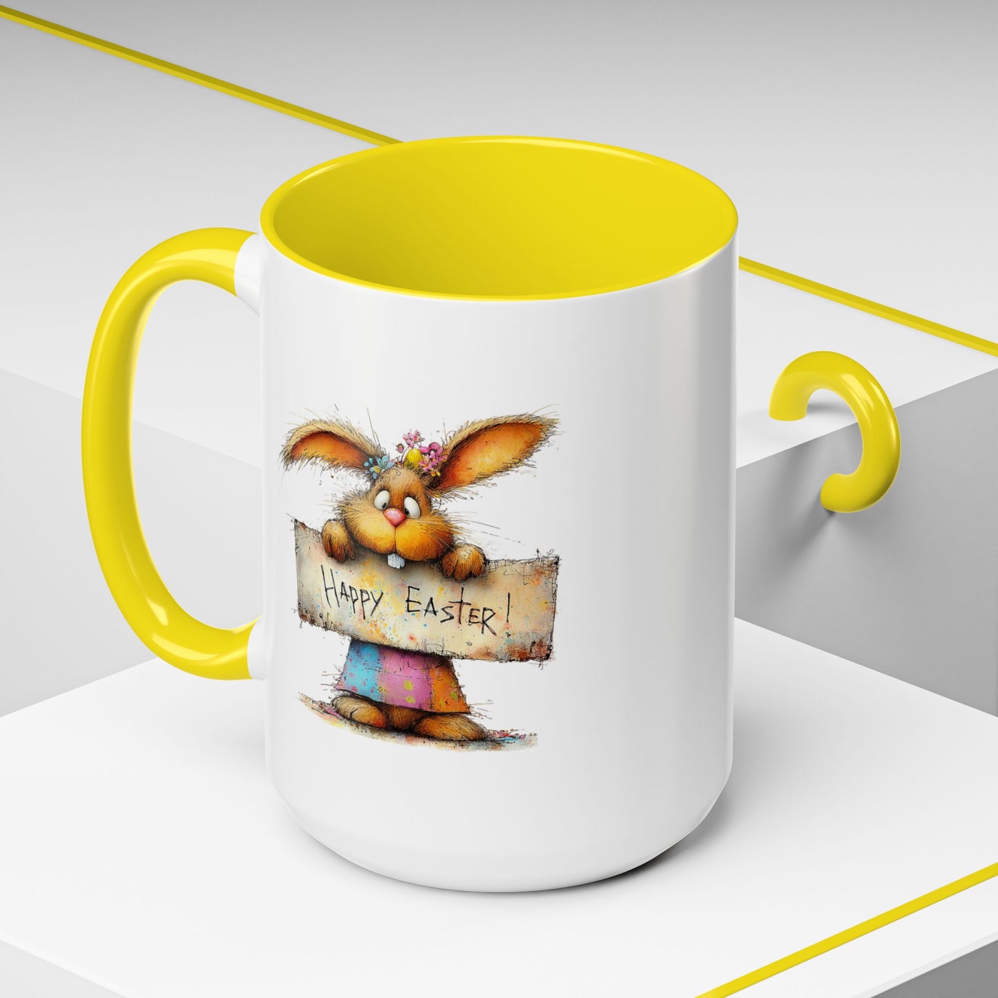 Easter Mug - Happy Easter Bunny Sign
