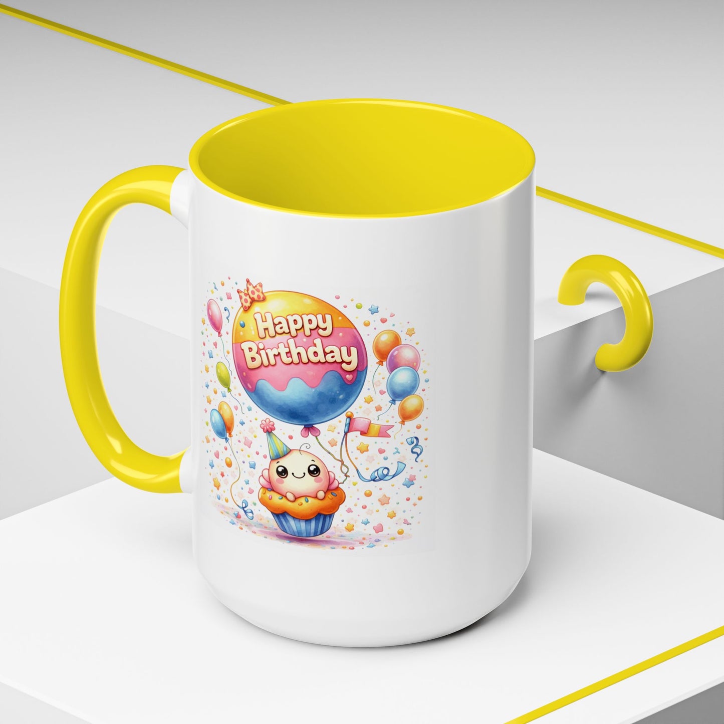 Birthday Mug - Cupcake Balloon